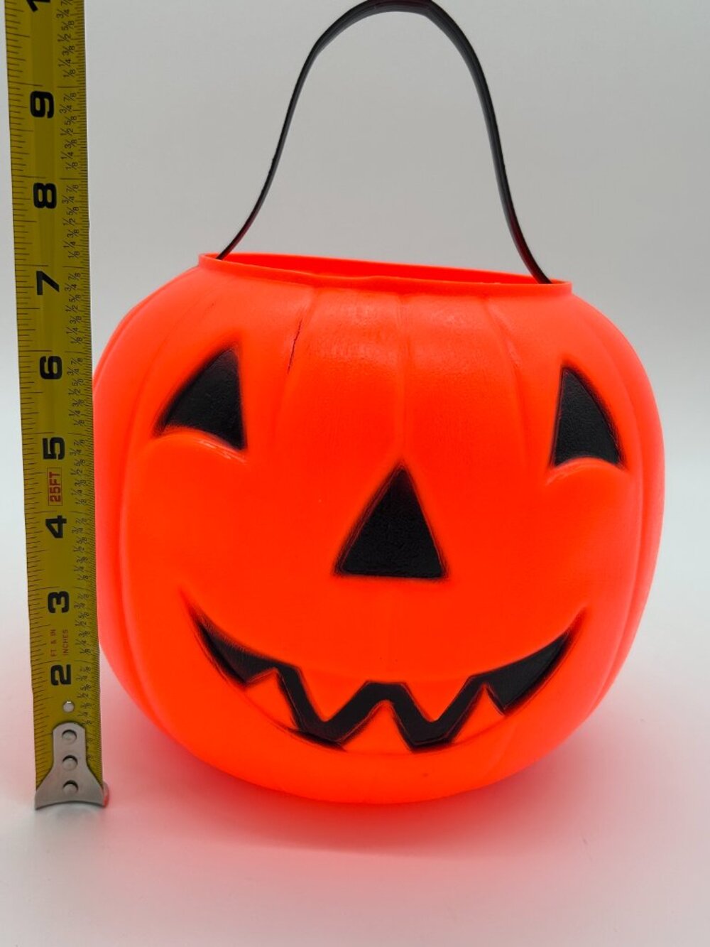 VTG Empire Blow Mold Jack O’Lantern Candy Bucket Pumpkin TrickOrTreat Pail 1980 - Picture 2 of 9